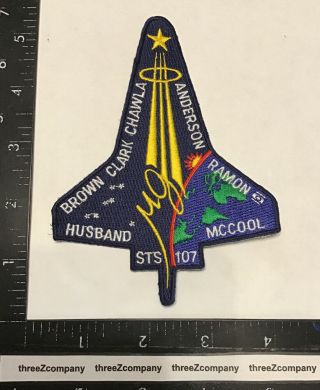 Vtg Sts - 107 Columbia Nasa Space Shuttle Mission Patch