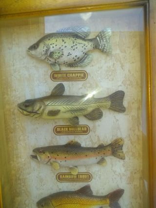 Folk Art.  Vintage salesmen ' s sample folk art/fish decoys. 2