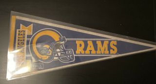 Vintage Los Angeles Rams Pennant (80’s - 94)