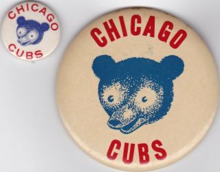 C1950s Chicago Cubs 3.  5 ,  1.  25  Stadium Pin Pinback Button Badge