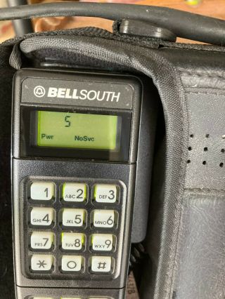 Motorola Bellsouth Cellular Car Bag Phone Scn2744a Vintage Power On