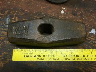 Vintage Plumb Sledge Hammer Head Blacksmith Forged 8 Pound U.  S.  A.