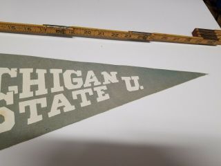 Vintage Michigan State University College Pennant 3