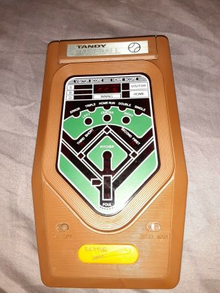 Vintage 1981 Tandy Radio Shack Electronic 2 - Player Handheld Baseball Game
