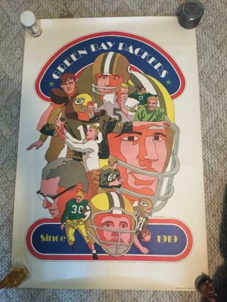 1968 Green Bay Packers Sports Illustrated Poster Starr Lombardi
