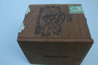 Vintage 1989 Belinda empty wooden 25 cigar box Honduras solid 3