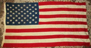 Vtg 50 Star Us American Flag Valley Forge Flag Co 3ft X 5ft 100 Cotton Pioneer