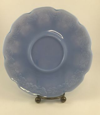 Vintage Jeanette Cherry Blossom Delphite Blue Saucer Plate 6 "