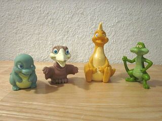 Dink The Little Dinosaur Toys - Shyler,  Scat,  Flapper & Amber - Vintage Mcdonald