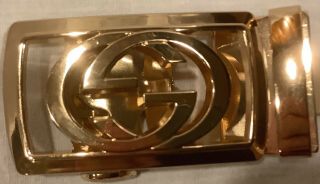 Vintage Gucci Gold Belt Buckle Made In Italy Euc