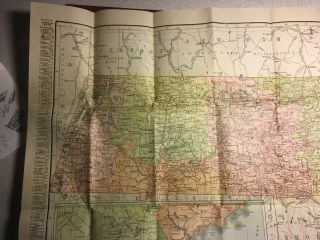 1915 Rand - McNally Vest Pocket Map of Massachusetts Railroads,  Cities,  Towns 3