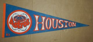 Vintage Houston Astros Baseball Felt Pennant Mlb Astrodome Logo