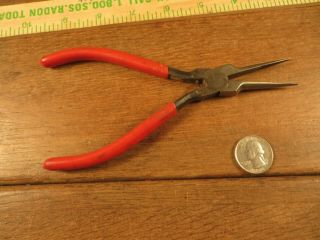 Vintage Utica Needle Nose Pliers 778 - 6 1/2 " - Machinist - Gunsmiths - Clock