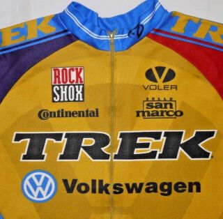 Mens Vintage Trek Team L/s Cycling Jersey Size M/l