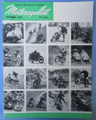 1957 Motorcyclist Motorcycle Mag/book 1958 Triumph Brochure Twenty One Ariel Bsa