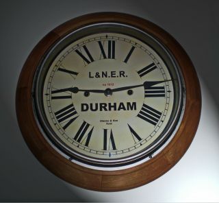 LNER London & North Eastern Railway Style Durham Station / Waiting Room Clock 2