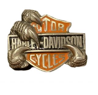 Rare 1991 Harley Davidson Baron Eagle Claw Belt Buckle