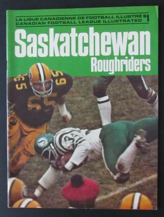 1973 Mosaic Stadium Cfl Program Saskatchewan Roughriders Vs Toronto Argonauts