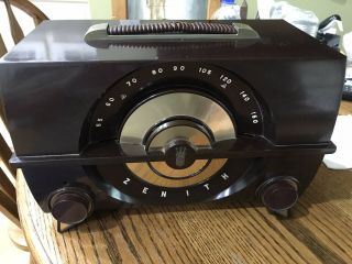 Vintage 1940’s ? Zenith Am - Phono Antique Old Tube Radio Bakelite Model S - 18656