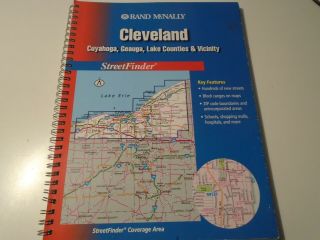 2002 Rand Mcnally Street Map Of Cleveland,  Ohio Sreet Finder