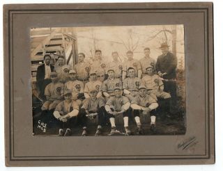 Vintage Antique Baseball Team Photo Gettysburg High / Mumper 1925