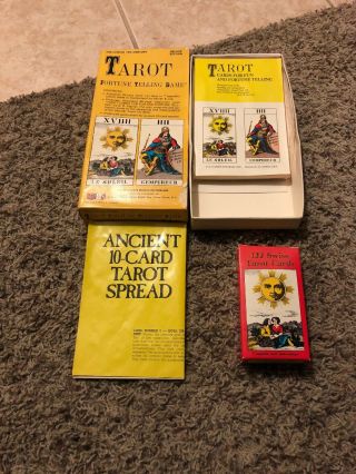 Vintage The (circa) 14th Century Deluxe Edition Tarot Fortune Telling Game 1970