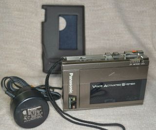Vintage Panasonic Voice Activated Cassette Recorder Rq - 355