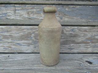 Antique Stoneware Beer / Soda Bottle From Charleston,  South Carolina