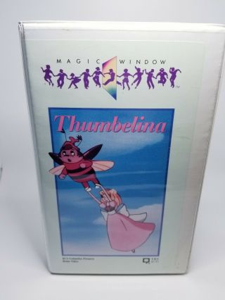 Vintage Thumbelina Blockbuster Vhs Clamshell By Rca Columbia 1985 Magic Window