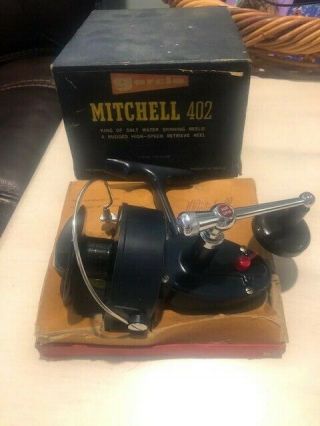 Nib Vintage Garcia Mitchell 402 Salt Water Spinning Reel Serial 1162006