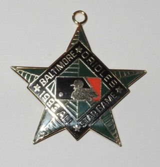 1993 Baseball All Star Game Press Pin Baltimore Orioles Camden Yards Charm Coin