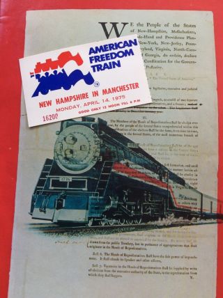 Bicentennial American Freedom Train Commemorative Program 1975/1976