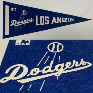 Vintage La Los Angeles Dodgers 5x12 Mini Pennant Mlb Baseball California