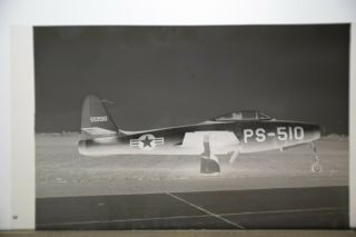 Vintage Aircraft Negative - Republic P - 84b - 1 - Re " Thunderjet "