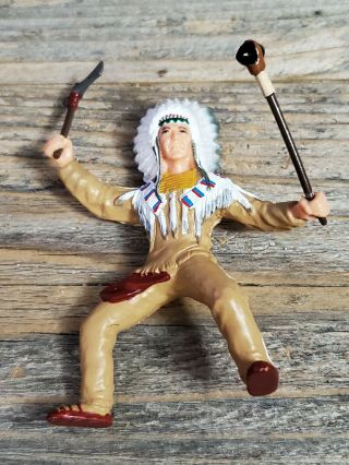 Vintage Papo Native American Indian Chief 1999 Figure,