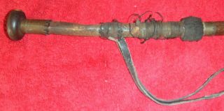 Antique Basque Makila (walking Cane) With Concealed Mean Old Wild Boar Repellant