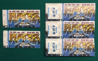 1995 Orlando Magic Playoff Ticket Stubs Games F,  G,  L,  M,  N,  Great Season