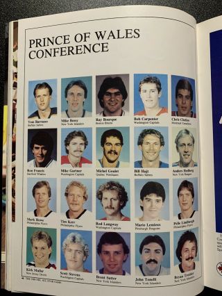 1985 NHL ALL STAR GAME PROGRAM HOST CALGARY FLAMES - MARIO LEMIEUX ROOKIE MVP 3