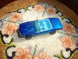 Vtg 1967 Mattel Hot Wheels Diecast Redline Car Custom Firebird Blue