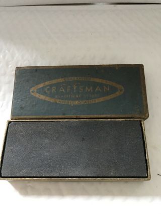 Vintage Craftsman Combination Sharpening Stone No.  6440 W/ Box