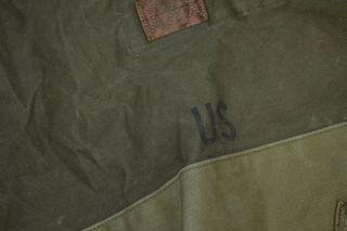 Vintage Vietnam Era US Army Duffel Bag Rebmar Back Pack Military Canvas Distress 2