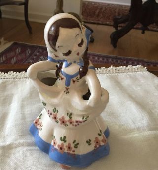 California Pottery Female Figurine Planter Vintage