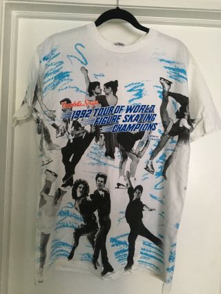1992 Tour Of World Figure Skating Champions T - Shirt,  Unisex Xl
