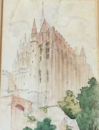 Vintage Signed,  Architectural Rendering Early 1900 