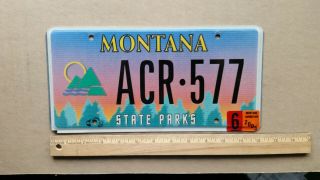 License Plate,  Montana,  Specialty,  State Parks,  Passenger,  Acr - 577