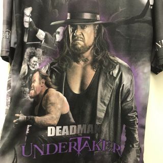 The Undertaker Wwe Wwf Wrestling Vintage 00s Unique Jersey T - Shirt Mens Small