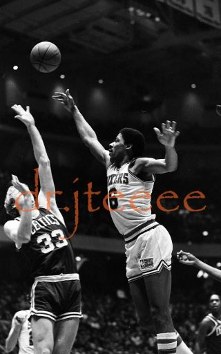 Julius Erving Vs Larry Bird - 35mm Basketball Negative