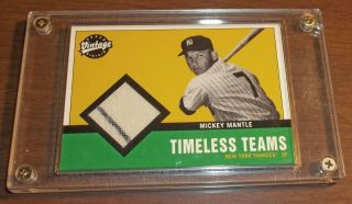 2001 Upper Deck Vintage Mickey Mantle Timeless Teams Game Jersey Relic Yankees