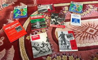 Mixed Vintage Football Programmes World Cup 66 /cup Finals /and Testimonials