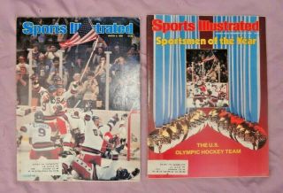 Two Sports Illustrated Mags On Miracle On Ice.  Usa Hockey.  March 3 & Dec 22
